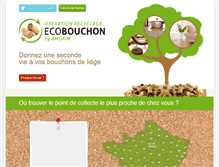 Tablet Screenshot of ecobouchon.com